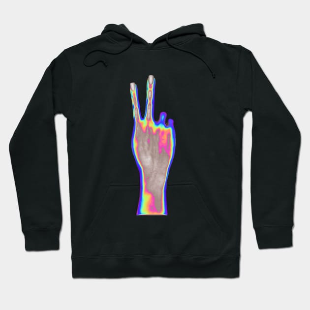 Holographic Backhand Hoodie by dinaaaaaah